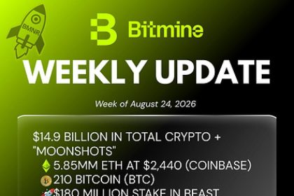 Bitmine Immersion Technologies (BMNR) Announces ETH Holdings Reach 5.85 Million Tokens, and Total Crypto and Total Cash Holdings of $14.9 Billion